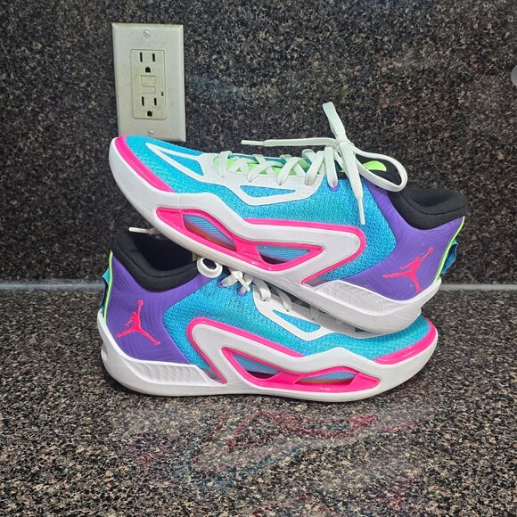 Nike Air Jordan Tatum 1 Wave Runner Mens Size 9.5 Blue Basketball Shoe Sneakers - Picture 4 of 10